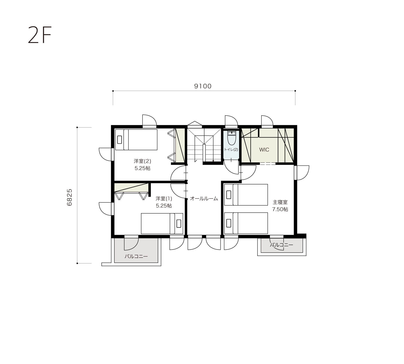 プラッツ2F間取り図