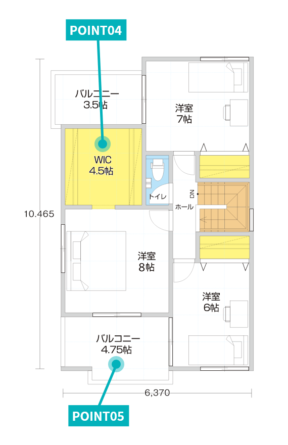 2階の間取り